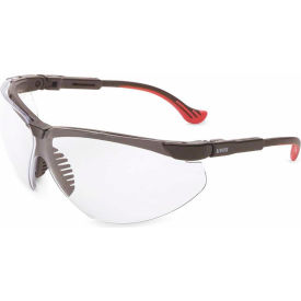 Genesis XC Safety Glasses, Black Frame, Clear HS Lens