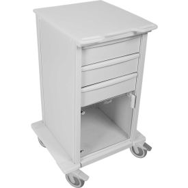 51498 Element 03 Space Saving Medical Cart, 3 Drawers, 24"W x 19"D x 35"H, White