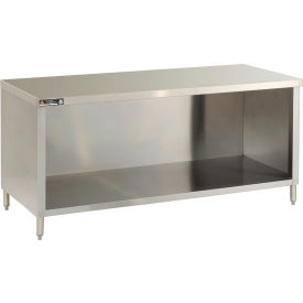 304 Stainless Steel Cabinet Table, 48 x 24", Enclosed Base