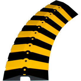 Ultra-Sidewinder Cable Protector, Large, 34" x 13 5/8" x 2 1/8" Black/ Yellow