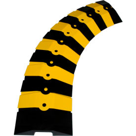 Ultra-Sidewinder Cable Protector, Medium, 33" x 9 3/4" x 1 3/8", Black/ Yellow