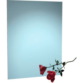 Frameless Stainless Steel Mirror - 24"Wx36"H