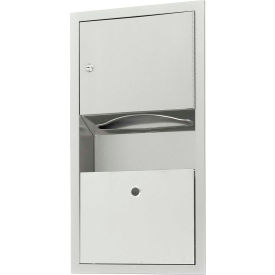 Traditional Recessed Folded Paper Towel Dispenser/Receptacle