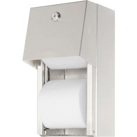Surface Mounted Dual Roll Toilet Tissue Dispenser