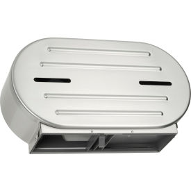 Surface Mounted Twin 9" Jumbo Roll Toilet Tissue Dispenser