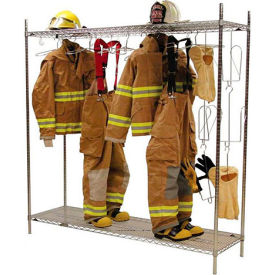 Freestanding Air Dry Laundry Rack Locker - Chrome