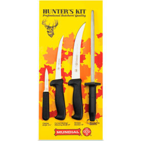 Hunter's Set, With Camping Knife, Boning Knife, Steak Knife, Sharpening Stone