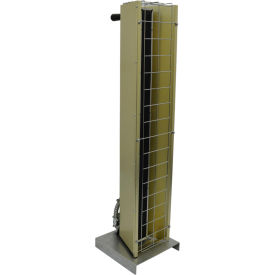 Portable Infrared Heater, 3.15kW, 480V, 14-1/2"W x 46-1/4"H x 11-1/2"D