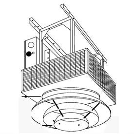 Anemostat Diffuser For 5-20KW Downflow Unit Heaters