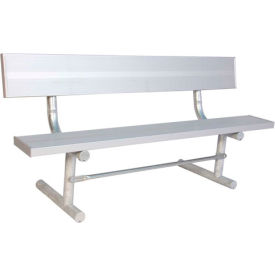 6' Aluminum Park Bench w/ Back