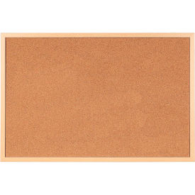 Cork Bulletin Board, 18" X 24", Oak MDF Frame