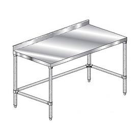 430 Stainless Steel Table, 84 x 30", 2-3/4" Backsplash, 16 Gauge