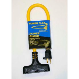 Extension Cord, 12/3 SJTW 2' Yellow