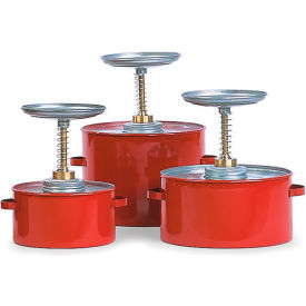Eagle Steel Plunger Cans - 8" Diameter x 8-1/2" Height - 2-Quart Capacity