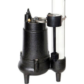 Power-Flo 3/4HP Automatic Sewage Pump 115V 2" Discharge Vertical Float Switch 10' Cord