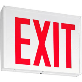 LED Steel Exit Sign, 2W, AC Only, NYC Approved, White
