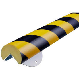 Corner Wall Protection Kit, 1.64', Black/Yellow
