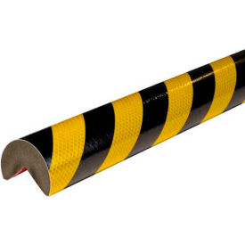 Corner Bumper Guard, 3.28', Reflective Black/Yellow