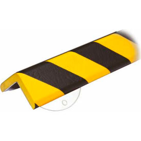 Corner Wall Protection Kit, 1.64' Length, Black/Yellow Color