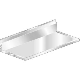Countertop, 304 Stainless Steel V-Edge, 4" Backsplash, 96"W x 24"D