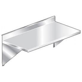 16 Gauge Wall Mount Table 304 Stainless Steel - 4" Backsplash 96 x 24