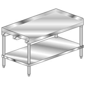 Equipment Stand W/ Undershelf, 14 Ga 304 Stainless Steel Top, 60"Wx30"D