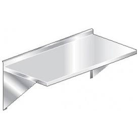 16 Ga Wall Mount Table 304 Stainless Steel - 2-1/4" Backsplash 60 x 24