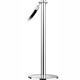 Post Rope Safety Crowd Control Queue Stanchion Universal Contemporary, Polished Chrome