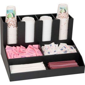 Dispense-Rite - Cup, Lid, Straw And Condiment Organizer, 8 Compartments, Countertop