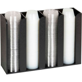 Dispense-Rite CTCO-4BT - Portion Cup & Lid Organizer, Countertop Or Wall Mount