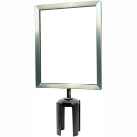 Steel Sign Frame, 8-1/2"Wx11"H, Satin Chrome