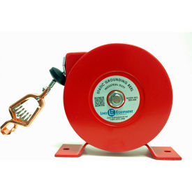 50' Industrial Reel, Plated Steel Cable, LE-21C Copper Alligator Clip