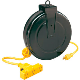 30' 14/3 SJT Cable Reel, 13A Triple Outlet