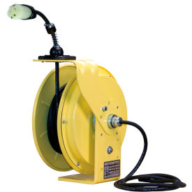 50Ft 12/3 SJOW Cable Cord Reel W/ 15A Single Outlet