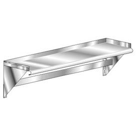 16 Gauge Deluxe Wall-Mounted Shelf 304 Stainless Steel - NSF 72 x 10