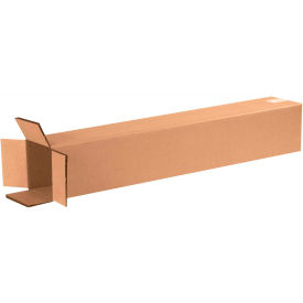 Tall Double Wall Cardboard Corrugated Boxes, 6"L x 6"W x 36"H, Kraft