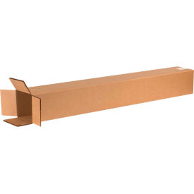 Tall Double Wall Cardboard Corrugated Boxes, 6"L x 6"W x 48"H, Kraft