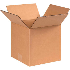 Heavy Duty Cardboard Corrugated Boxes, 9"L x 9"W x 9"H, Kraft