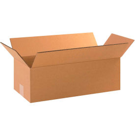 Long Cardboard Corrugated Boxes, 18"L x 8"W x 4"H, Kraft