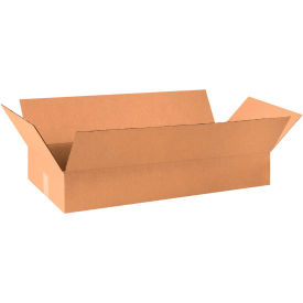 Flat Cardboard Corrugated Boxes, 36"L x 18"W x 6"H, Kraft