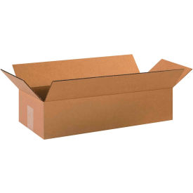 Long Cardboard Corrugated Boxes, 20"L x 8"W x 4"H, Kraft