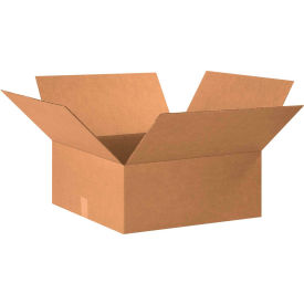 Flat Cardboard Corrugated Boxes, 20"L x 20"W x 7"H, Kraft