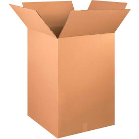 HD Double Wall Cardboard Corrugated Boxes, 24"L x 24"W x 48"H, Kraft