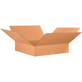 Flat Cardboard Corrugated Boxes, 26"L x 26"W x 8"H, Kraft