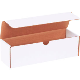 Corrugated Literature Mailers, 10"L x 3"W x 3"H, White