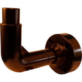 70mm Stack Mount, 90-Degree Wall Base w/ 4-Hole Mount - Black