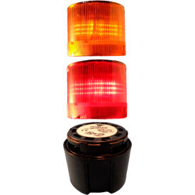 70mm Complete Light Stack, 120V LED, BLK Term, R-A