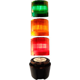 70mm Complete Light Stack, 120V LED, BLK Term, G-A-R
