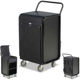 Aluminum In Room Housekeeping Cart, Black