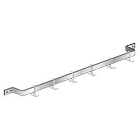 Wall-Mounted Pot Rack Stainless Steel - Single Bar NSF 36"W x 6"D